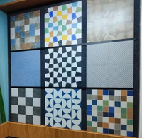 Carreaux de sol en céramique vitrifiée semi-mates R11, haute résistance, design moderne pour extérieur, 400x400mm, garantie 5 ans, villa, centre commercial, appartement