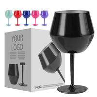 Nueva taza térmica personalizada de acero inoxidable 304 de 14oz, copa de café clásica, copas de vino, vaso de vino al vacío con piezas extraíbles