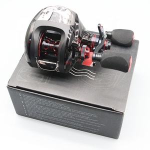 Carrete de Pesca Kw200 18+1Bb 305G, Metálico, Negro y Rojo, Carrete de Pesca de Lanzamiento con Señuelo, <span class=keywords><strong>Carretes</strong></span> de Pesca <span class=keywords><strong>Tica</strong></span> - Product Image 3