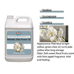 <span class=keywords><strong>Precio</strong></span> al por Mayor, Aceite Esencial Puro <span class=keywords><strong>de</strong></span> Flor <span class=keywords><strong>de</strong></span> Michelia <span class=keywords><strong>Alba</strong></span> 100% Natural, Destilado al Vapor, Cosmético para Todo Tipo <span class=keywords><strong>de</strong></span> Piel, Fragancia para el Hogar y Hoteles, Jabón - Product Image 1