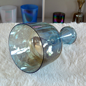 Productos Espirituales HF, Cáliz de Cristal Azul para Sonoterapia, Tipo Titanio, Octava 3ª y 4ª, Instrumento de Sanación con Sonido de Cristal de Cuarzo - Product Image 1