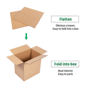 Toptan Büyük Boy Geri Dönüşümlü Kendinden Yapışkanlı Kabartmalı Özelleştirilebilir Oluklu Mukavva Kartonlar Ev Ürünleri Taşımacılığı İçin - Product Image 5