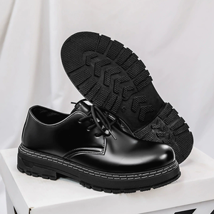 Chaussures habillées noires à lacets pour hommes, grandes <span class=keywords><strong>tailles</strong></span> 39-48, nouvelle collection, style décontracté et professionnel, excédent de production - Product Image 2