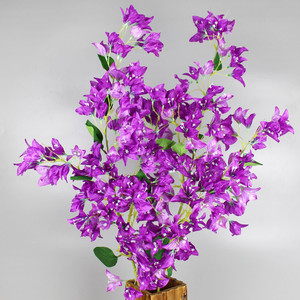 Fiori di Bouganvillea Artificiali in Seta Long Branch, Fiori di Prugna Triangolari per Decorazioni Interne ed Esterne, Matrimoni e Casa - Product Image 6