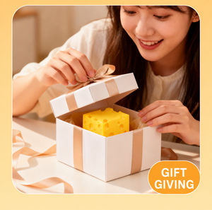 Vente en gros de jouets Squishies en forme de cube de fromage de 5 cm, jouets sensoriels à remontée lente pour soulager le stress, jouets à presser pour enfants et adultes - Product Image 2