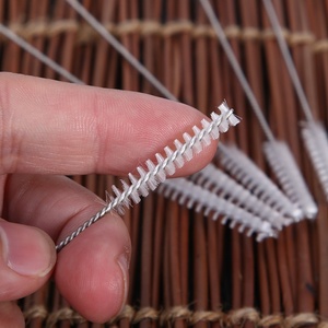 Stainless Steel Cleaning Brush <b>Plastic</b> Handle Individually <b>Wrapped</b> Small Bristle Brush to Clean Baby Bottle - Product Image 2