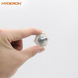 Pieds de machine à laver amortisseurs Hyderon, base hexagonale, vis, pieds réglables moulés par injection, matériau ABS - Product Image 5