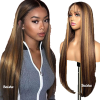 Perruques 100% Cheveux Humains, Dentelle HD Transparente 13*4, Cheveux Longs Lisses Style Piano, Styles Brésiliens et Vietnamiens, Perruque Sans Colle, Vente en Gros