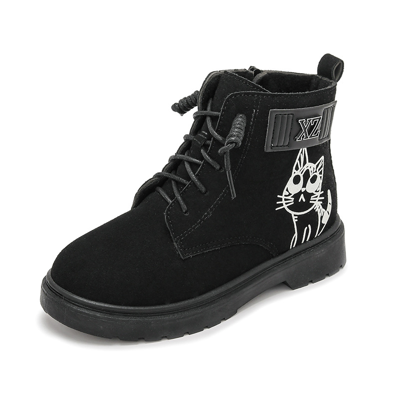 Лидер продаж, удобные плюшевые зимние теплые детские зимние ботинки для девочек