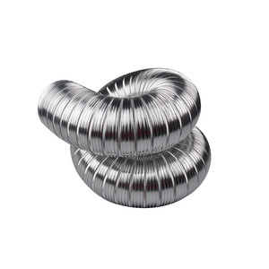 Conducto de ventilación flexible del <span class=keywords><strong>aire</strong></span> <span class=keywords><strong>acondicionado</strong></span> del papel de aluminio de la masa de la marca propia del diseño hecho en fábrica OEM/ ODM - Product Image 2