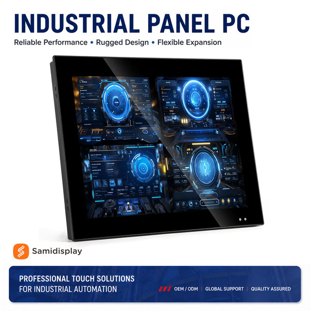 19 Inch Stainless Steel Wall-mounted Capacitive Resistive Touch IP65 Waterproof Industrial Touch Screen Panel PC