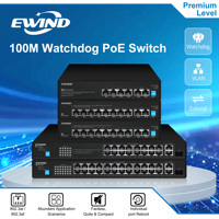 Switch PoE 8 Port Gigabit 2RJ45 2SFP Hemat Biaya Tanpa Kipas dengan Proteksi Lightning dan AI Watchdog