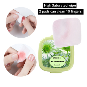 Tampons de dissolvant de vernis à ongles jetables sans déchirure avec vitamine E nourrissant, sûr et pratique, retrait efficace - Product Image 3