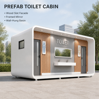 Remorque WC Mobile Moderne en Panneaux Sandwich, Durable et Écologique, pour Écoles, Parcs, Hôpitaux et Lieux Publics