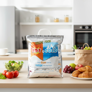 <span class=keywords><strong>Bolsa</strong></span> Térmica Moderna Reutilizable con Aislamiento, Plegable, Ultraligera, Sostenible, a Prueba <span class=keywords><strong>de</strong></span> Fugas, con Asa, para Uso Doméstico - Product Image 1