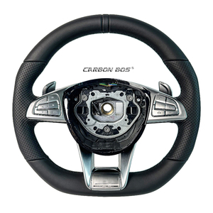 Volante Auto Diretto dalla Fabbrica in Tutta Pelle per <span class=keywords><strong>Mercedes</strong></span> <span class=keywords><strong>Benz</strong></span> W204 <span class=keywords><strong>W205</strong></span> W167 W213 W222 W207 W212 Volante in Fibra di Pelle - Product Image 1