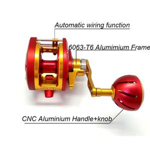 <span class=keywords><strong>Moulinet</strong></span> de pêche <span class=keywords><strong>casting</strong></span> en aluminium, équipement complet en céramique, pour les gros poissons, puissance de frein de 30 kg - Product Image 3