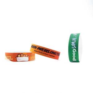Bracelets événementiels personnalisés en Tyvek, imprimés avec logo, étanches, bracelets en papier sur mesure pour événements et fêtes - Product Image 5