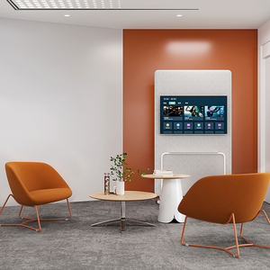 Canapés modulaires pour réception de bureaux Base métallique recouverte de tissu pour les salles d'attente publiques et les visiteurs d'appartements - Product Image 3