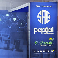 Stand de Exhibición Retroiluminado de 10x20 pies con Tela SEG y Mostrador para CES, NAB, Cosmoprof