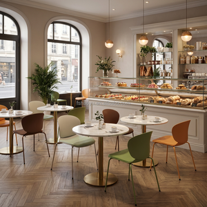 Chaises de <span class=keywords><strong>restaurant</strong></span> commerciales de haute qualité, mobilier pour projets de restaurants, tables et chaises McDonald's en PP pour restaurants - Product Image 4