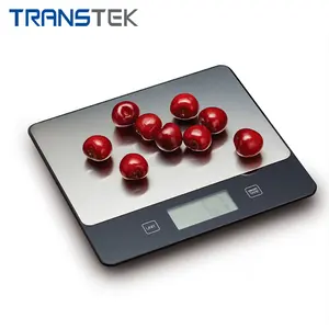 TRANSTEK son derece hassas 3kg 5kg paslanmaz çelik MINI tartı platformu kilo kaybı için dijital mutfak terazisi, pişirme, pişirme