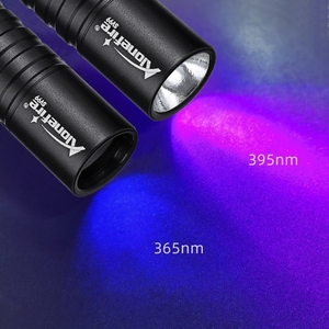 Mini 365&amp;395nm <strong>UV</strong> <strong>Flashlight</strong> USB Rechargeable Blacklight Torch Cat Dog Urine Tinea Marker Money Ore Scorpion Leakage Check Lamp - Product Image 2