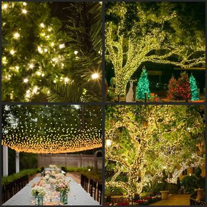 Luces Decorativas Navideñas de 5mm para Exteriores, Cable Verde de 22awg, 50 Unidades, Espaciado de 6 Pulgadas, Luces LED Cónicas Mini de 5mm - Product Image 2