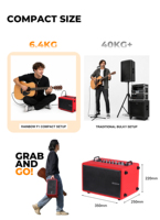 Altoparlante Portatile Musiccube Rainbow F1 per Esibizioni dal Vivo, Cassa PA Ricaricabile per Canto, Streaming e Spettacoli all'Aperto, Supporto OEM