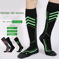 Chaussettes thermiques d'extérieur pour le ski et la randonnée Chaussettes de sport antidérapantes pour adultes et enfants 100% coton Saison d'hiver