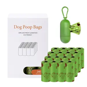 Custom 1.2 Silk Environmental Cleaner Epi Degradable Dog Poop Bag Box Poop Bags Dispenser CN;ZHE Personalized Sustainable Fabric