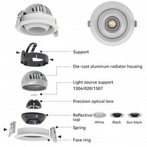 <span class=keywords><strong>Spot</strong></span> encastré 7W en aluminium pour hôtel Downlight de magasin commercial de bonne qualité - Product Image 2
