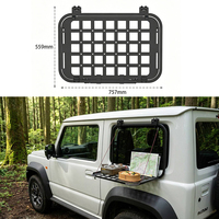 Table pliable pour fenêtre latérale, rangement externe, panneau Molle, support 4x4, accessoires de cuisine de camping, installation facile pour