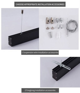 Luminaria LED Lineal de Aluminio para Montaje en Superficie/Suspendido, para Escuelas y Supermercados - Product Image 3