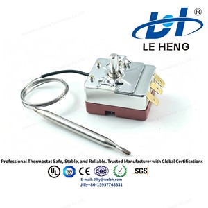 <span class=keywords><strong>Thermostat</strong></span> capillaire pour chauffe-eau, réglable de 30 à 110 degrés, interrupteur de contrôle de température pour bouilloires électriques et radiateurs, bouton ego - Product Image 2