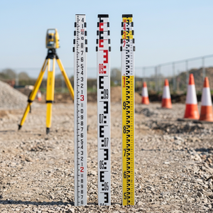 Bastón Telescópico de Nivelación para Topografía, Niveles Ópticos Automáticos y Nivelación en Construcción, Bastón de Aluminio de 3m/5m - Product Image 2