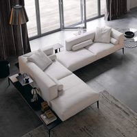 Canapé-lit en cuir blanc au design moderne de couleur personnalisée pour bureau à domicile et meubles de salon
