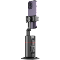 Stabilisateur de cardan P02 à reconnaissance faciale intelligente 360° pour caméra, suivi de visage par IA, support de téléphone
