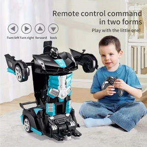 Coche de Control Remoto de Juguete, Transformable, Coche de Policía RC, Resistente a Impactos, Regalo para Niños, Juguete Radiocontrolado - Product Image 3