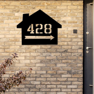 Custom Backlit LED <b>House</b> Room <b>Number</b> <b>Sign</b> <b>Modern</b> Design Digital Door <b>Numbers</b> for Hotels Outdoor Plaque Made of Steel and Iron - Product Image 4