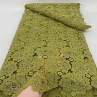 Tissu de dentelle en tulle léger brodé pour robes de mariée et de soirée, prix industriel avantageux