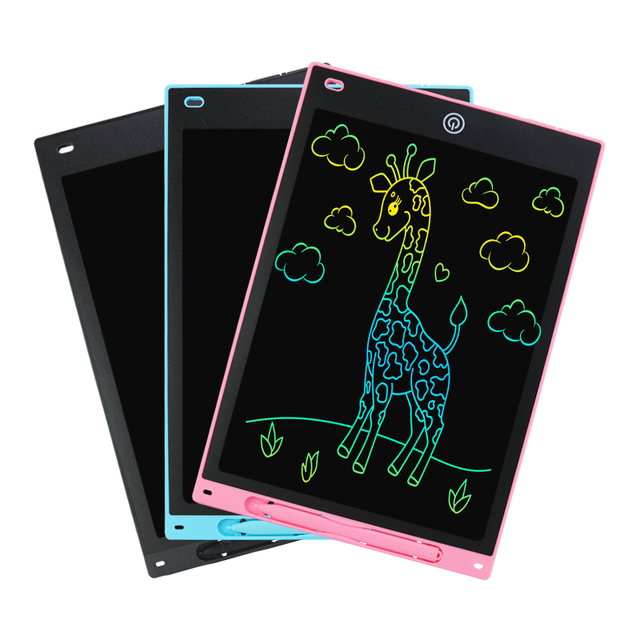 8.5 10 12 Inch Electronic Digital Writing Color Screen Kids Lcd Memo Pad Erasable Writing Tablet