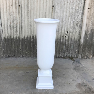 Grand <span class=keywords><strong>vase</strong></span> moderne <span class=keywords><strong>en</strong></span> <span class=keywords><strong>verre</strong></span> et acier, de sol à plafond, pour allée, finition or peint/blanc, <span class=keywords><strong>vase</strong></span> géant pour fleurs - Product Image 3
