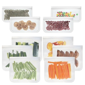 Eco Friendly Ziplock Leakproof <b>Freezer</b> Bag Wholesale Reusable PEVA Food <b>Packing</b> Storage Bag - Product Image 3
