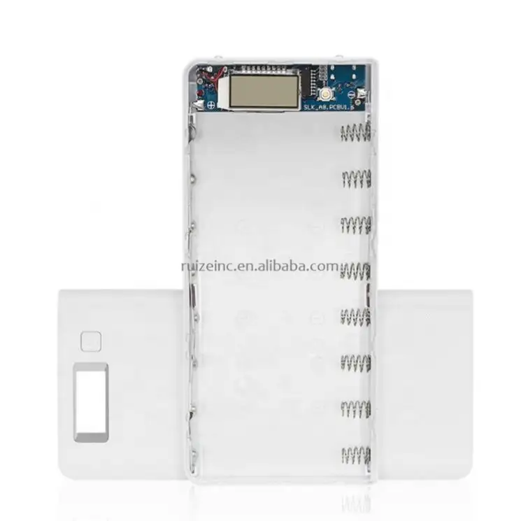 8x18650 Universal 5V Dual USB 18650 Power Bank Battery Box Mobile Phone Charger DIY Shell Case