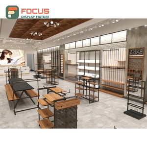 Commercial Store Interior Mixed Material Display Counter Vendor Clothing Store - Product Image 2