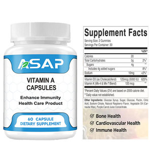 Oem Schoonheidsproducten Huidverzorgingssupplement Vitamine <span class=keywords><strong>A</strong></span> Capsule Vitamine <span class=keywords><strong>A</strong></span> Capsule Voor Gezicht - Product Image 2