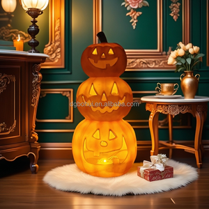 Halloween Party Decorations Prop Lights LED Lantern <b>Accessories</b> Custom Home Lighted Halloween Pumpkin - Product Image 5