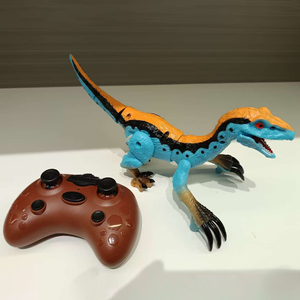 Dinosaurio de Plástico a Control Remoto para Niños, 2.4GHz, Electrónico, RC, Velociraptor, Ojos 3D, Cabeza Móvil, Sonidos Rugientes, Listo para Usar - Product Image 4