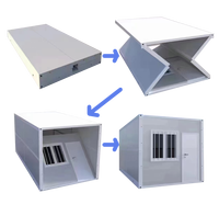 Suède Chambres 'K5 Maison modulaire thermique 20 pieds 3 pièces Panneaux de capsules pliables prêts pour l'hiver Bureau Hôtel Salle de bain